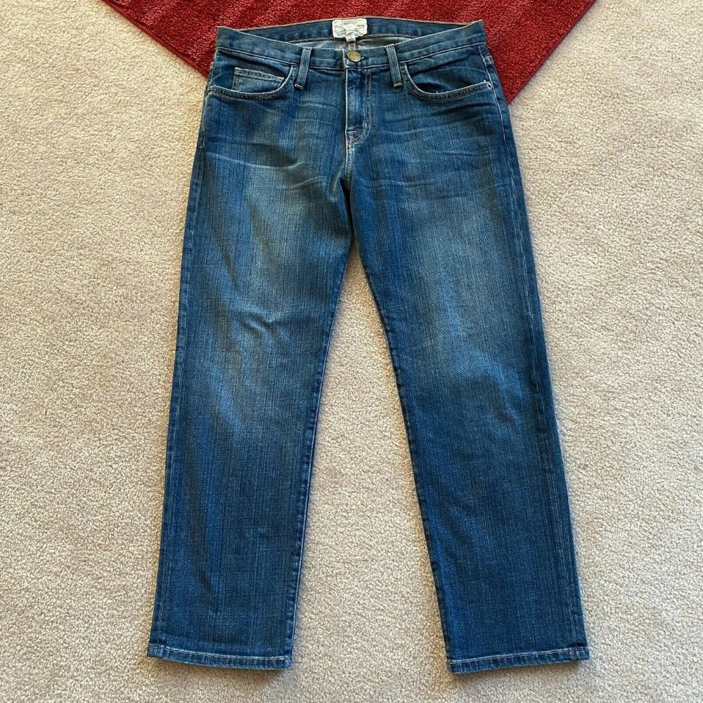 Current/Elliott 26 Denim Cropped Jeans Actual W 31 x I 26